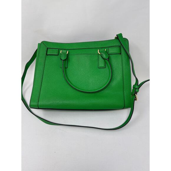 Michael Kors Dillion Saffiano Leather Satchel/Purse - Palm Green Excellent Cond. - Picture 2 of 4